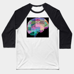 Human brain, computer artwork (F001/0090) Baseball T-Shirt